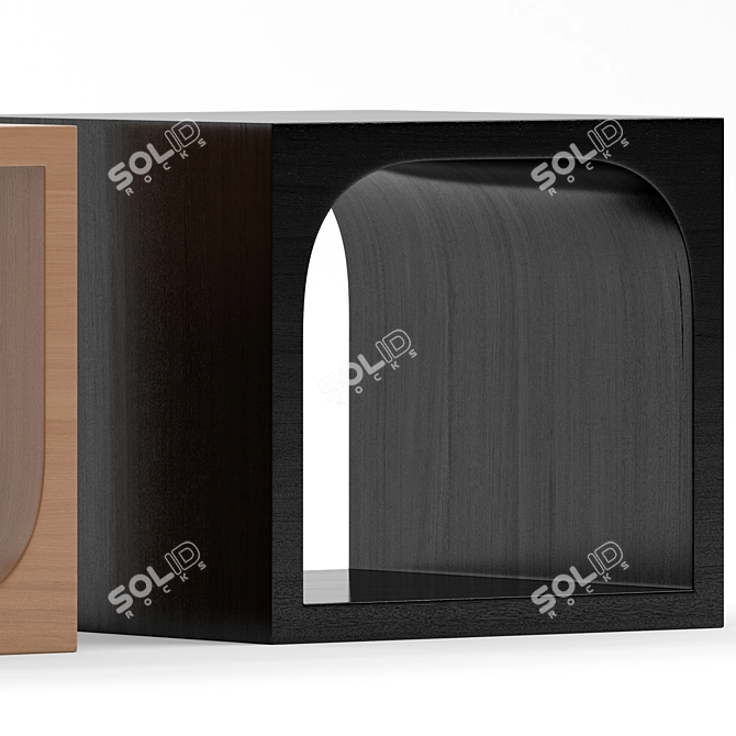 Handcrafted Neville Cocktail Tables Set 3D model image 2