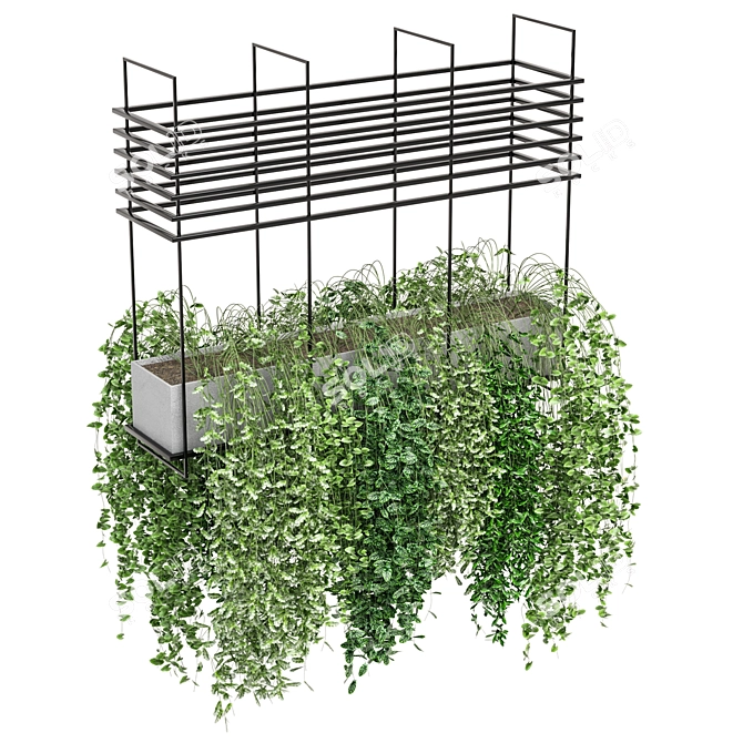  Modern Hanging Plant Set 460 3D model image 3