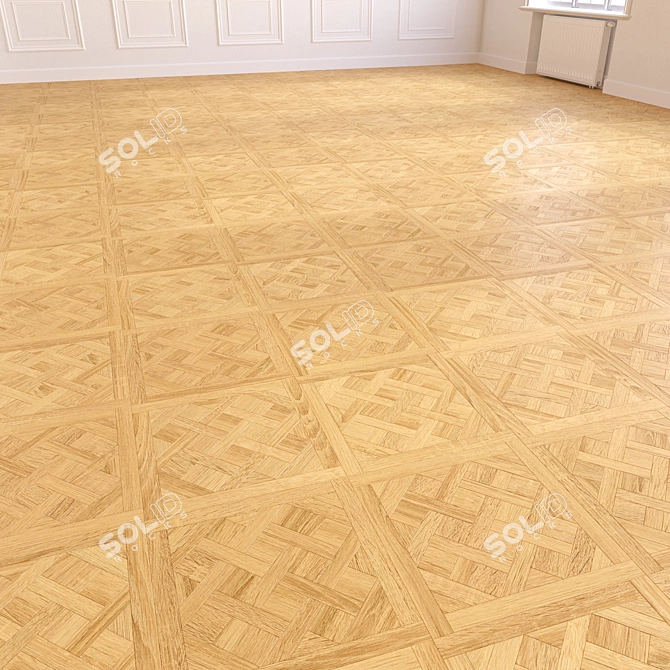 Wood Floor 3D Model Kit 3D model image 5