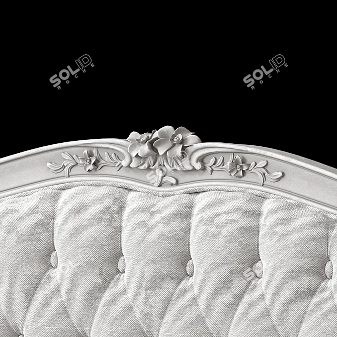 Eloquence Sophia Bed: Elegant Luxe 3D model image 4