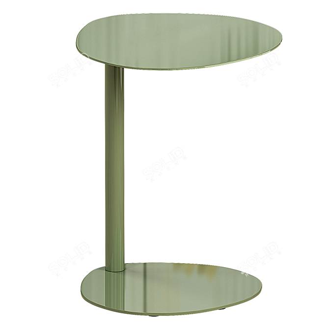 Modern Minimalist Side Table Design 3D model image 2