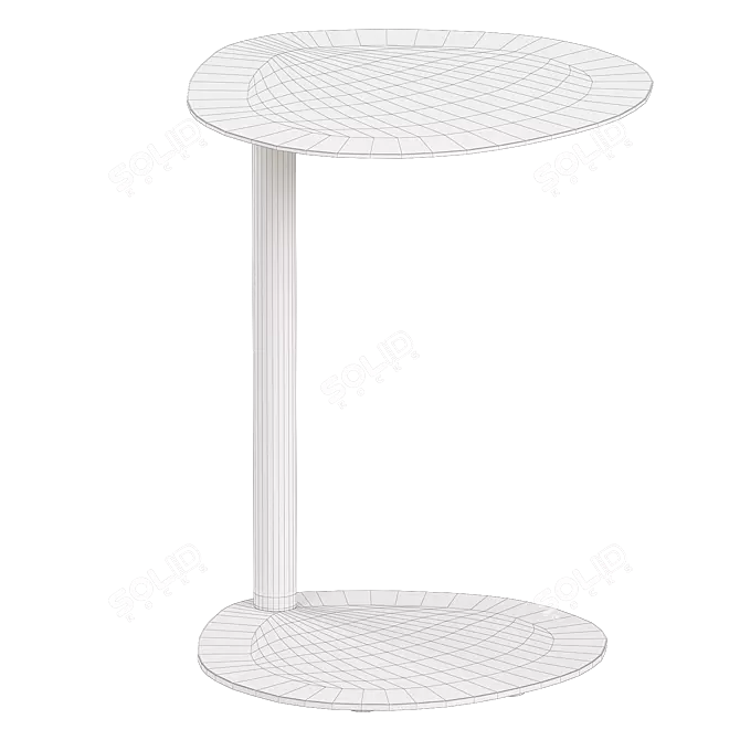 Modern Minimalist Side Table Design 3D model image 5