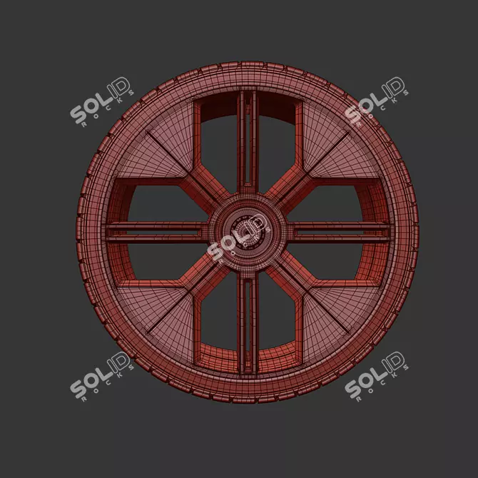 Polestar O2 Wheels, Set of 4 3D model image 6