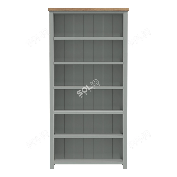 Elegant Open Shelf Jules Verne 3D model image 3