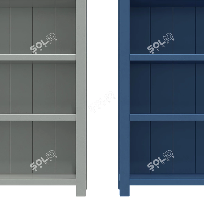 Elegant Open Shelf Jules Verne 3D model image 4