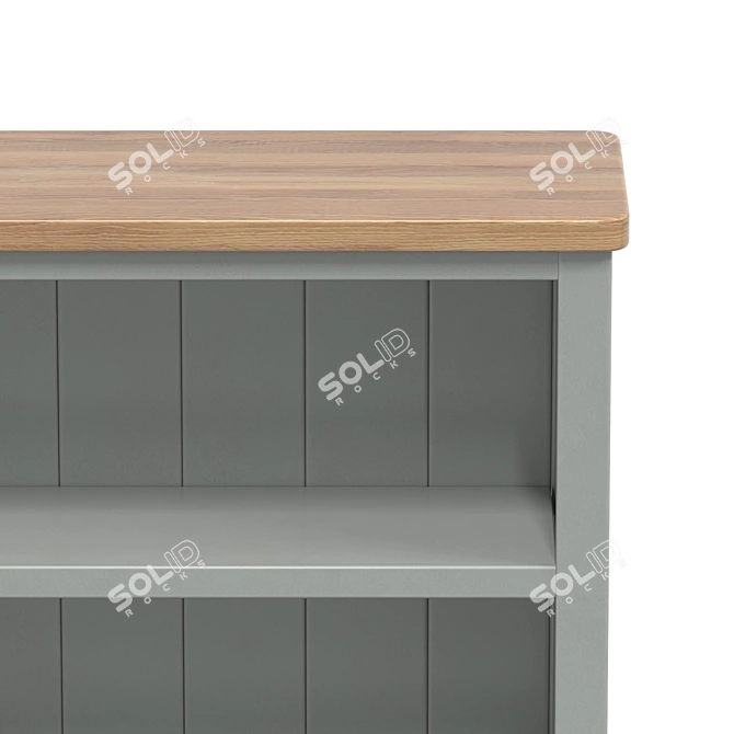 Elegant Open Shelf Jules Verne 3D model image 5