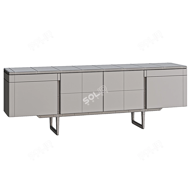 Elegant Poltrona Frau FIDELIO Console 3D model image 2