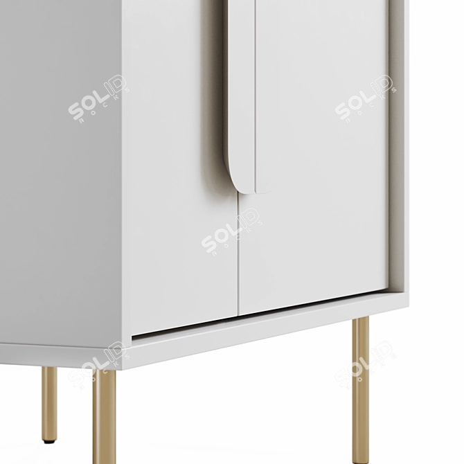 West Elm Gemini Armoire 3D model image 4