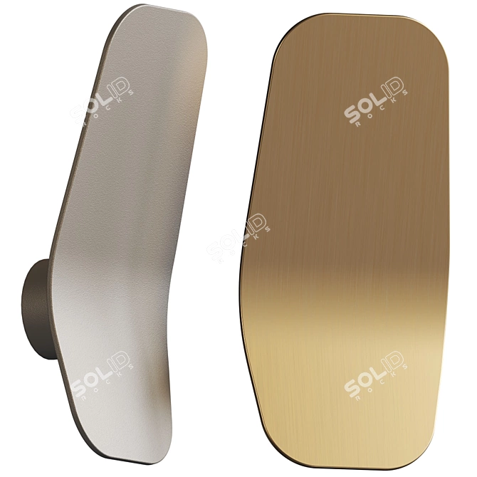 Ashiya: Elegant Wall Luminaire 3D model image 1