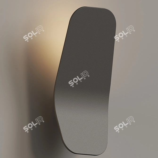 Ashiya: Elegant Wall Luminaire 3D model image 2