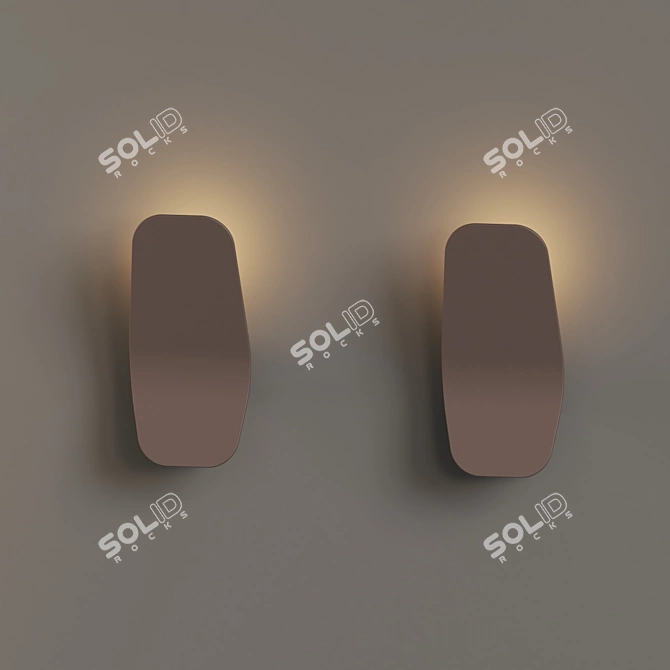 Ashiya: Elegant Wall Luminaire 3D model image 3