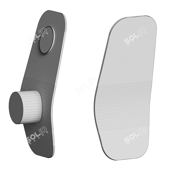 Ashiya: Elegant Wall Luminaire 3D model image 5