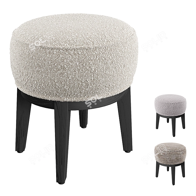 Eichholtz Jarrett Stool Collection 3D model image 1