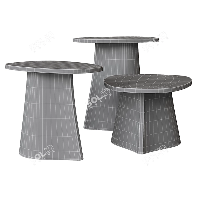 Xavier Lust Design Fossil Coffee Tables 3D model image 3