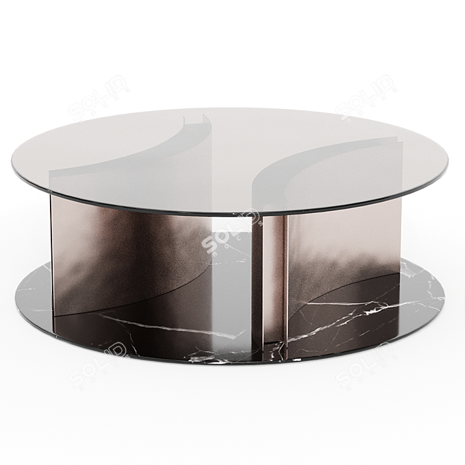 Elegant Abelia Coffee Table 3D model image 1