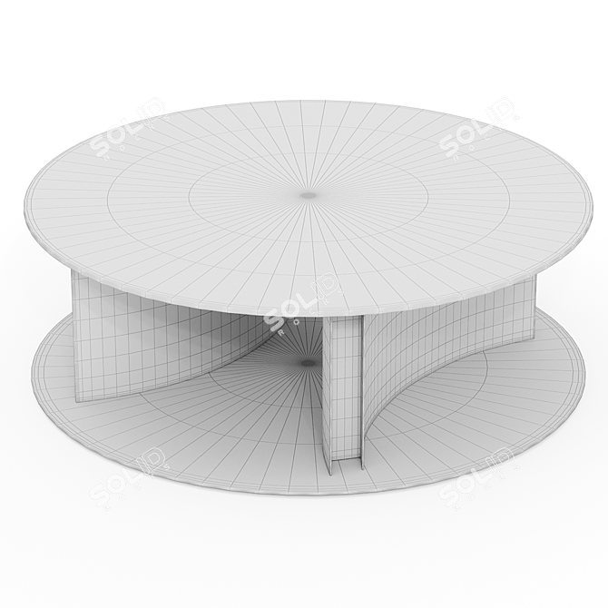 Elegant Abelia Coffee Table 3D model image 2