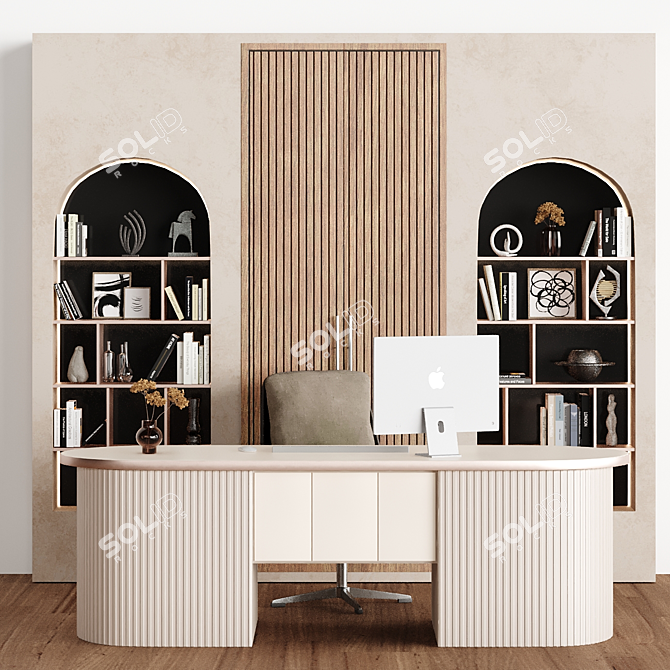 Imac 2021 Desk Setup Bundle 3D model image 1