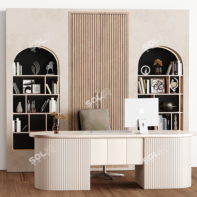 Imac 2021 Desk Setup Bundle 3D model image 2