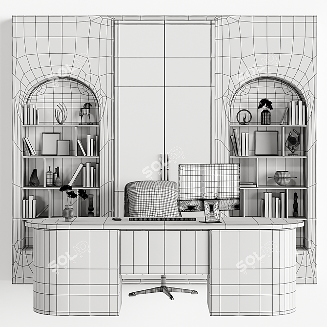 Imac 2021 Desk Setup Bundle 3D model image 3
