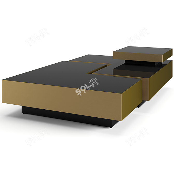 Elegant Eichholtz Nio Coffee Set 3D model image 2