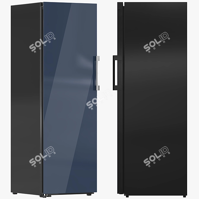 Customizable Samsung Refrigerator Collection 3D model image 3