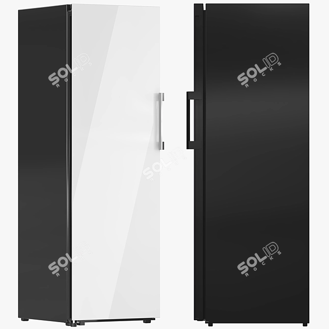 Customizable Samsung Refrigerator Collection 3D model image 4