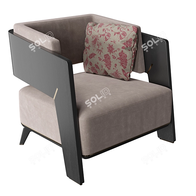 Glamorous Roman-inspired Armchair: Luxxu Galea 3D model image 1