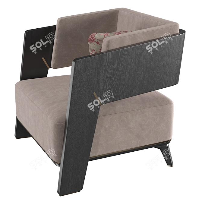 Glamorous Roman-inspired Armchair: Luxxu Galea 3D model image 3