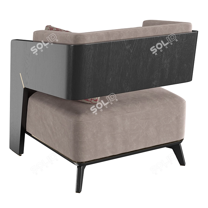 Glamorous Roman-inspired Armchair: Luxxu Galea 3D model image 4