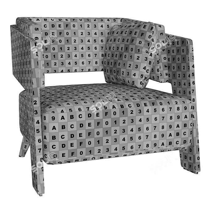 Glamorous Roman-inspired Armchair: Luxxu Galea 3D model image 7