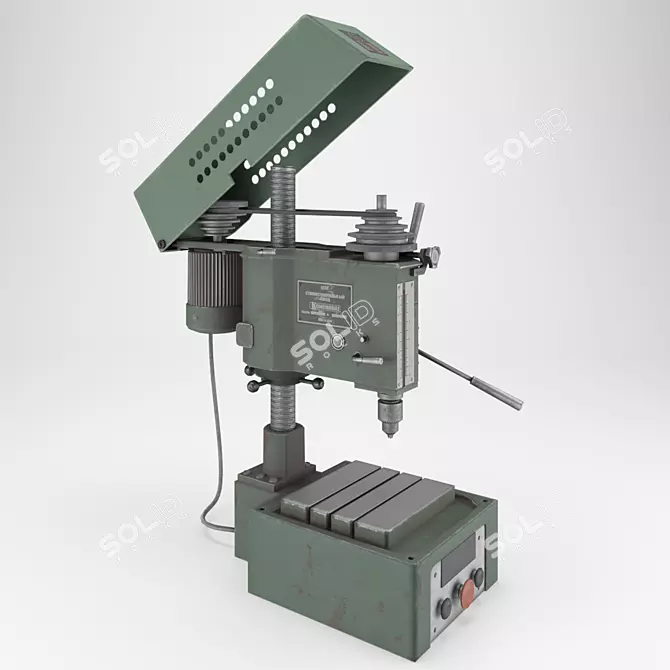 Industrial Drill Machine 2M112 3D model image 2