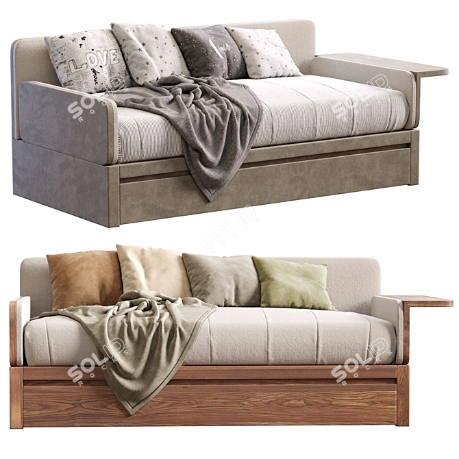 Modern Style Sofa Bed 2013 3D model image 2