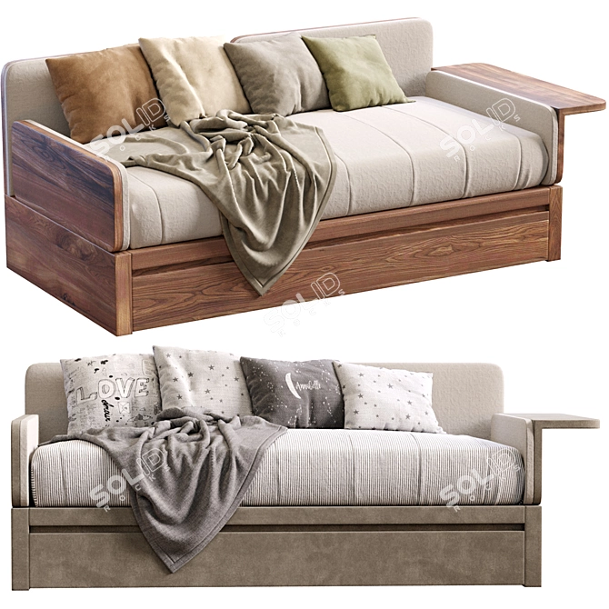 Modern Style Sofa Bed 2013 3D model image 3