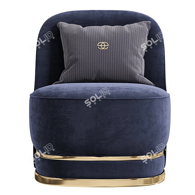 Stylish Perla Armchair For Sale 3D model image 3