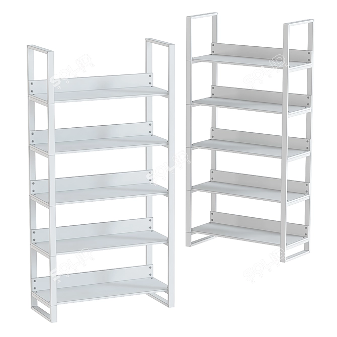 Modern Storage Shelving Unit 3D model image 2