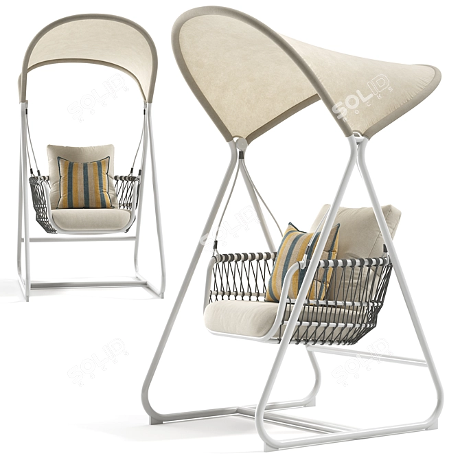 Modern GEMMA PIKE Swing Set 3D model image 1