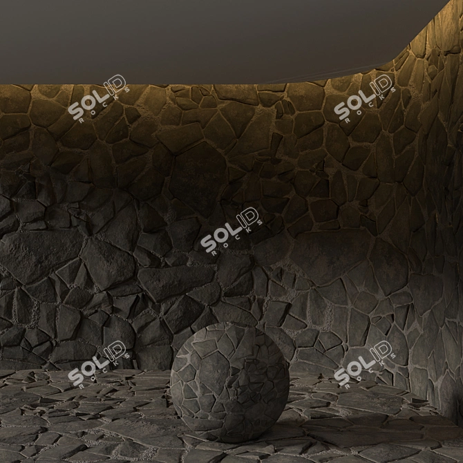 Field Stone 05 PBR Textures 3D model image 3