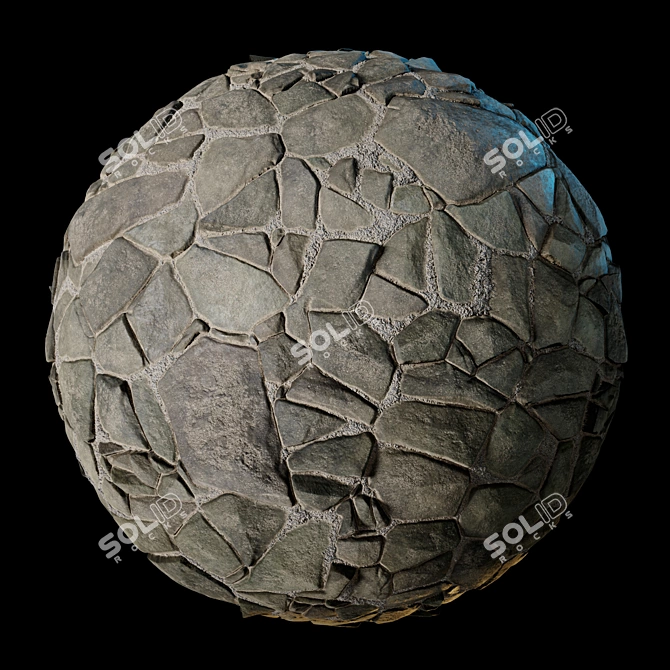 Field Stone 05 PBR Textures 3D model image 7