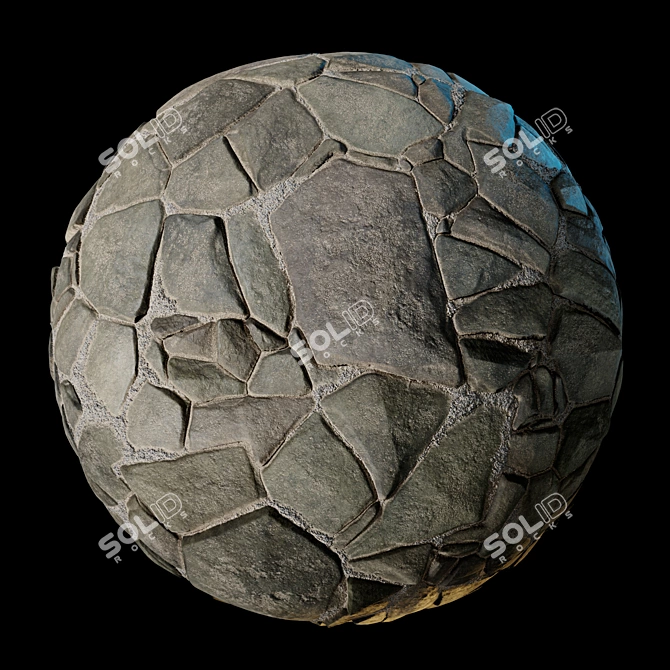 Field Stone 05 PBR Textures 3D model image 9