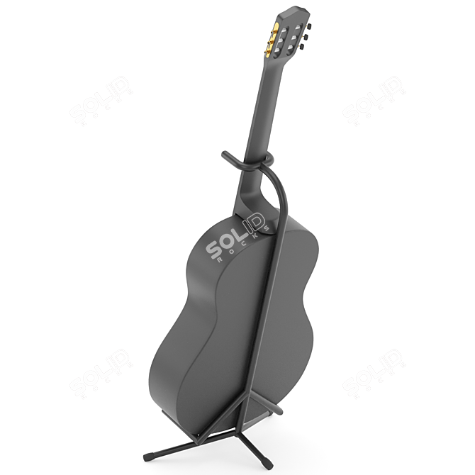 "Melodic Guitar Wine Holder 3D model image 4