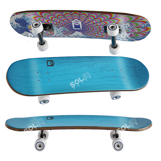 Skateboard 2 - 2016 Version 3D model image 1