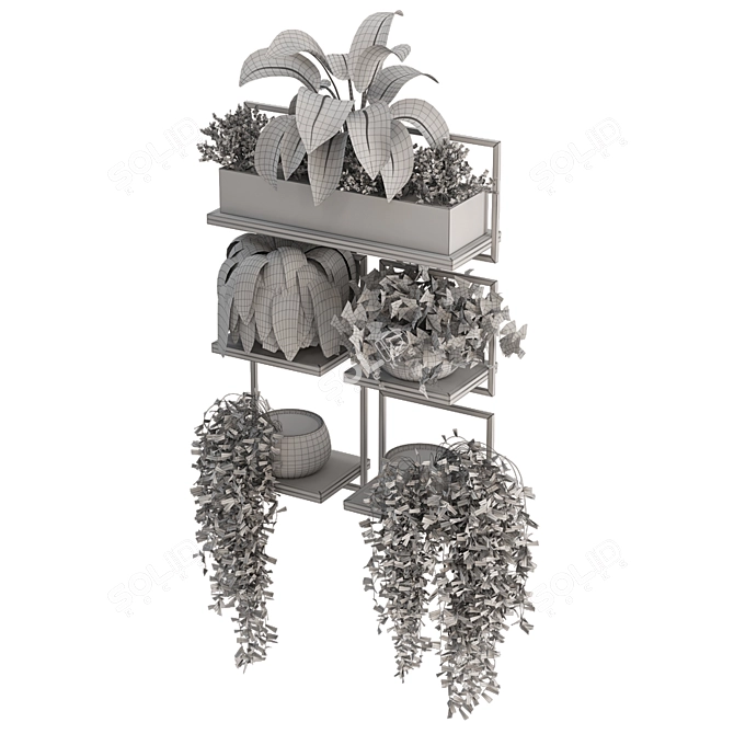 Metal Box Set 464 Plants 3D model image 6