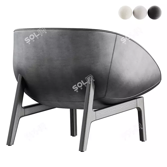 Modern Armchair in Limea Design 3D model image 4