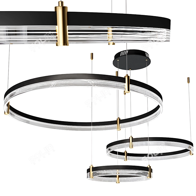Modern Mercury Pendant Lamp Collection 3D model image 1