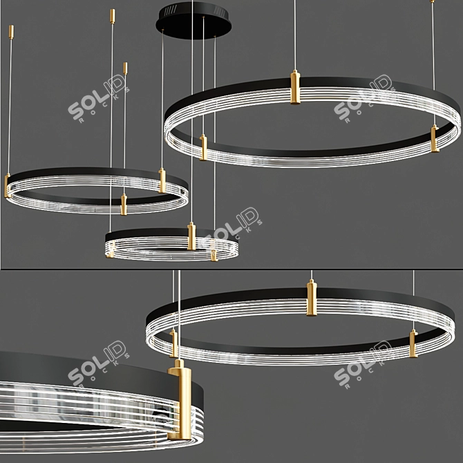 Modern Mercury Pendant Lamp Collection 3D model image 3