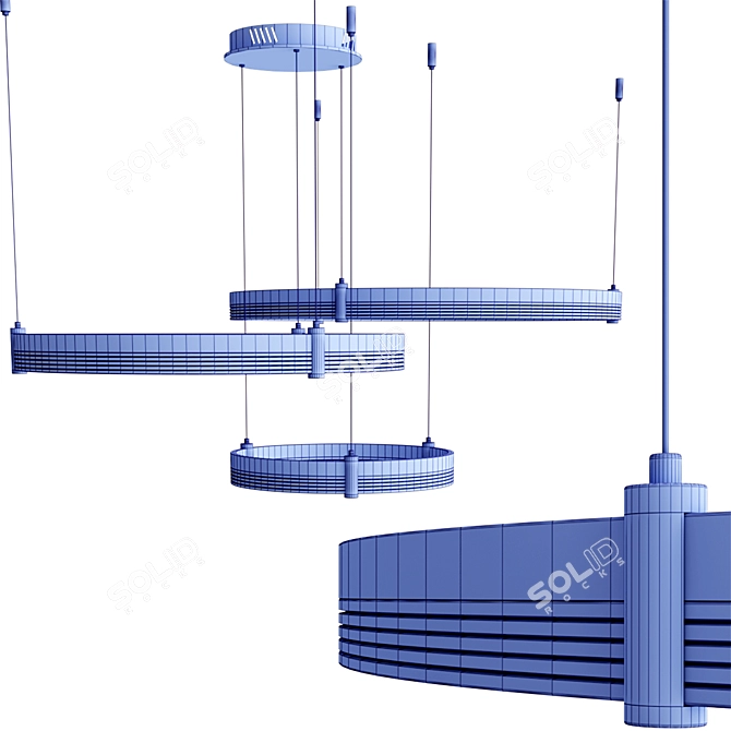 Modern Mercury Pendant Lamp Collection 3D model image 4