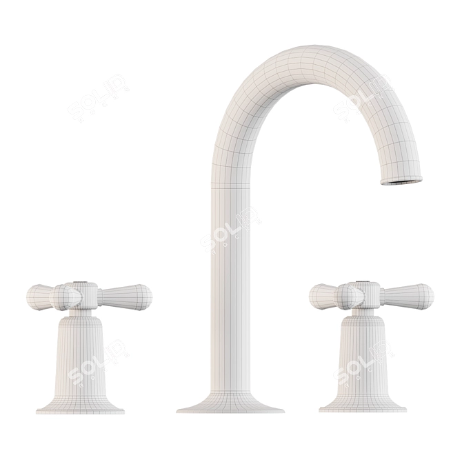 Riverun Lavatory Faucet Handles 3D model image 3