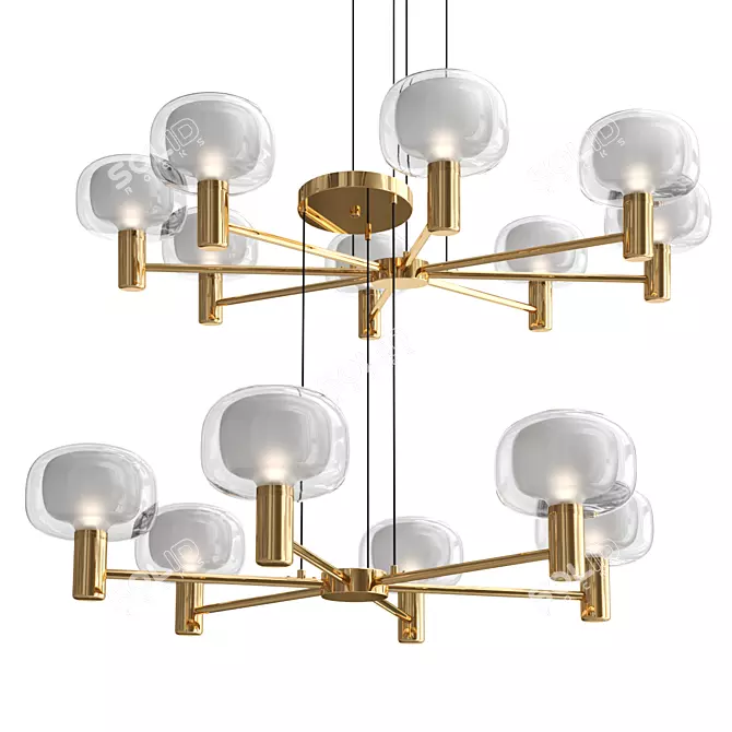 Elegant V-Ray Rendered Chandelier 3D model image 1