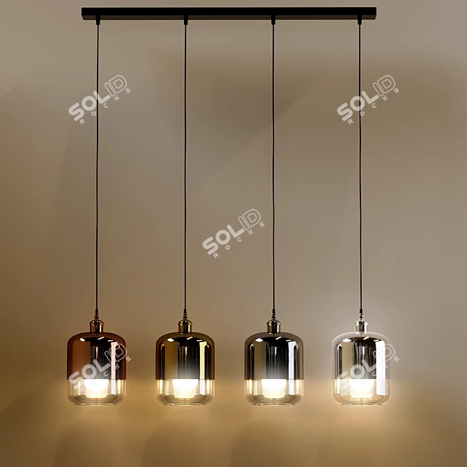 Modern Metal Pendant Light, Tallinn 3D model image 3