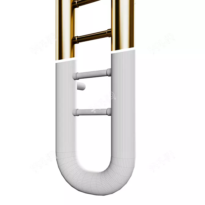 Turkish Stainless Steel Towel Warmer 3D model image 2